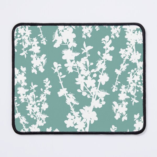 Item preview, Seafoam and White Blossoms designed and sold by BeJolley.
