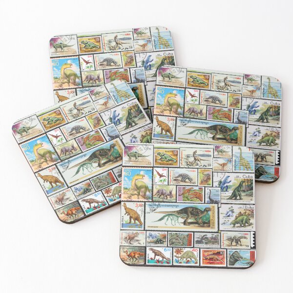 Item preview, Dinosaur Stamp Collage  designed and sold by 2AGoodHome.