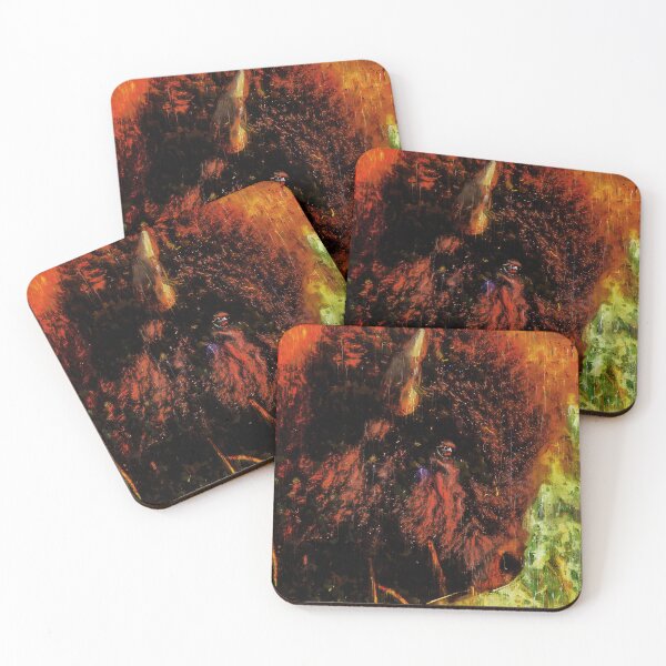 Item preview, American Buffalo Strong Oil Paint, American Bison Drawing, Native American Bison Art, Bison Artwork Native American designed and sold by Trendymotion.
