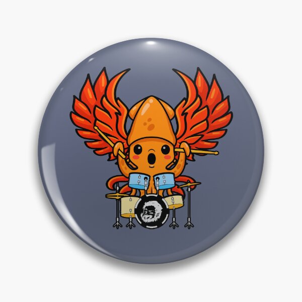 Item preview, Squid-Phoenix Drummer designed and sold by nerdincorrect.