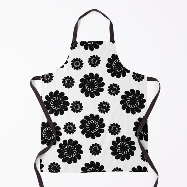 Item preview, Floral print with simple black flowers of different sizes. designed and sold by Martapp.