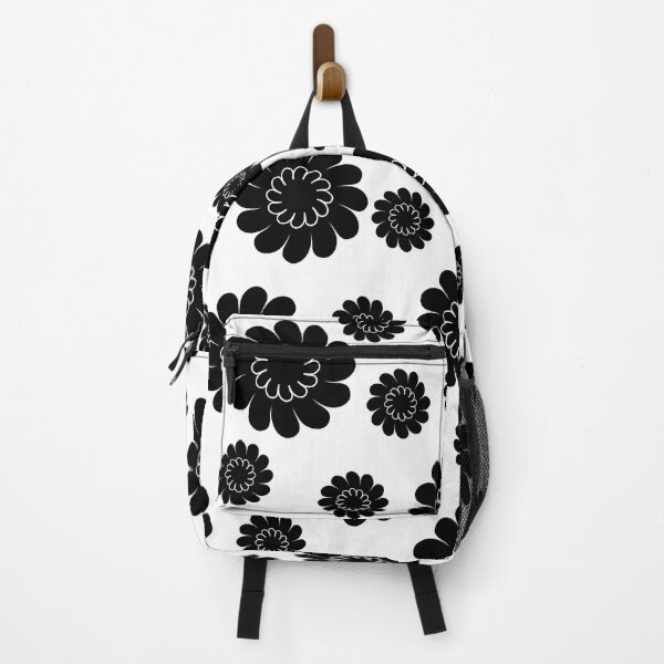 Item preview, Floral print with simple black flowers of different sizes. designed and sold by Martapp.