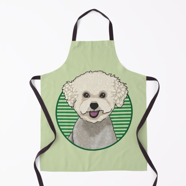 Item preview, Bichons Frise dog w/ Green stripped circle designed and sold by AdoptNFTPets.