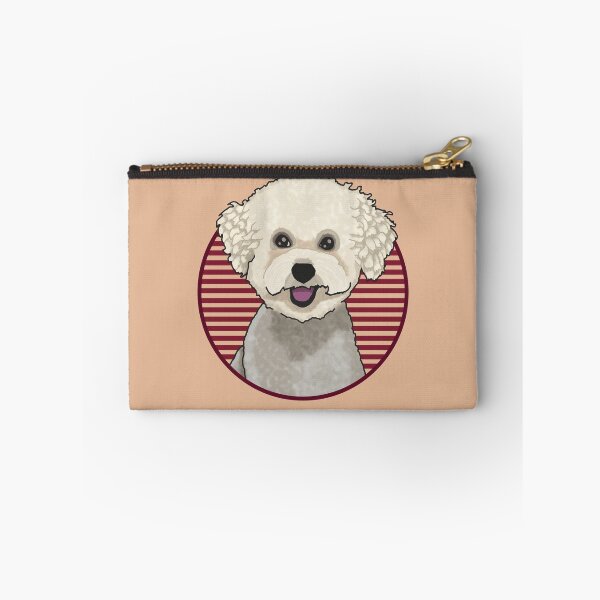 Item preview, Bichons Frise dog w/ Red stripped circle designed and sold by AdoptNFTPets.