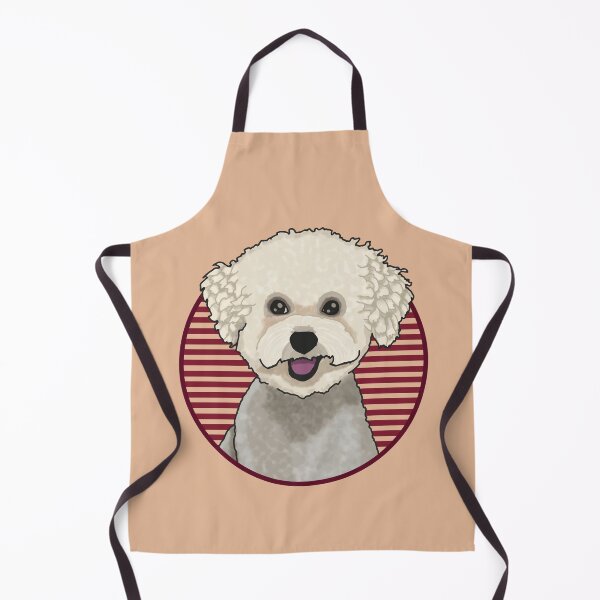Item preview, Bichons Frise dog w/ Red stripped circle designed and sold by AdoptNFTPets.