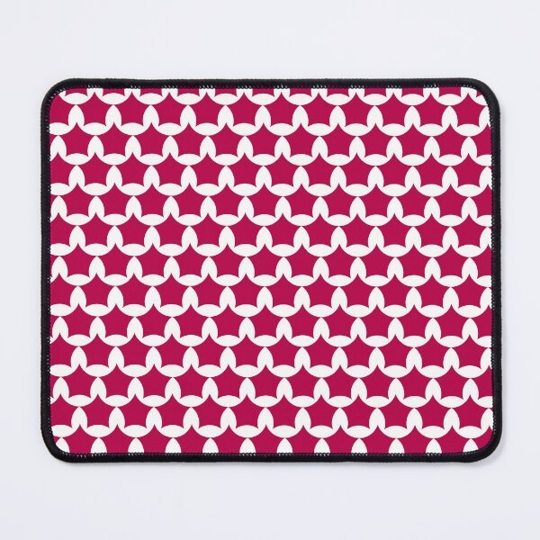 Item preview, Cranberry Red Abstract Stars On Shapes designed and sold by burbankdesigns.