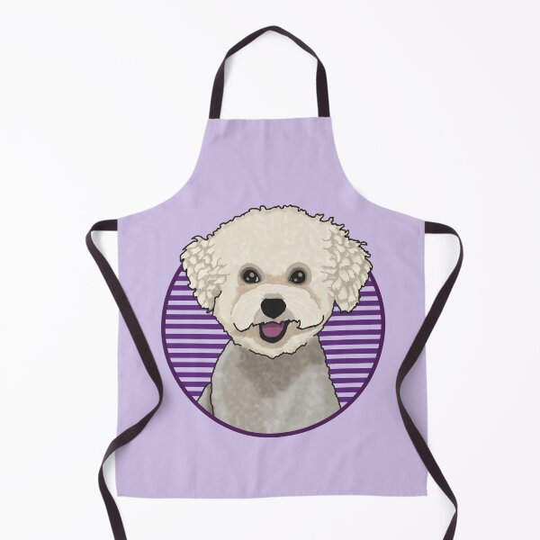Item preview, Bichons Frise dog w/ Purple stripped circle designed and sold by AdoptNFTPets.