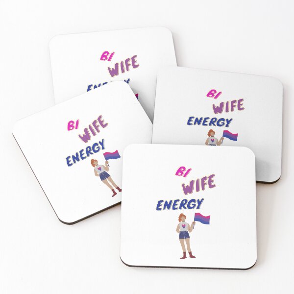 Item preview, Bi wife energy. Girl power, bisexual flag designed and sold by T-Look.