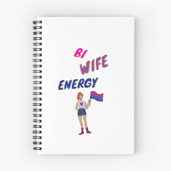 Item preview, Bi wife energy. Girl power, bisexual flag designed and sold by T-Look.