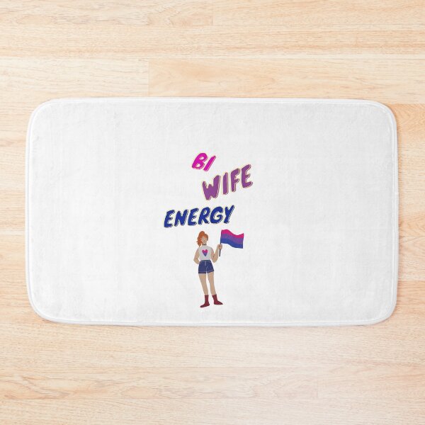 Item preview, Bi wife energy. Girl power, bisexual flag designed and sold by T-Look.