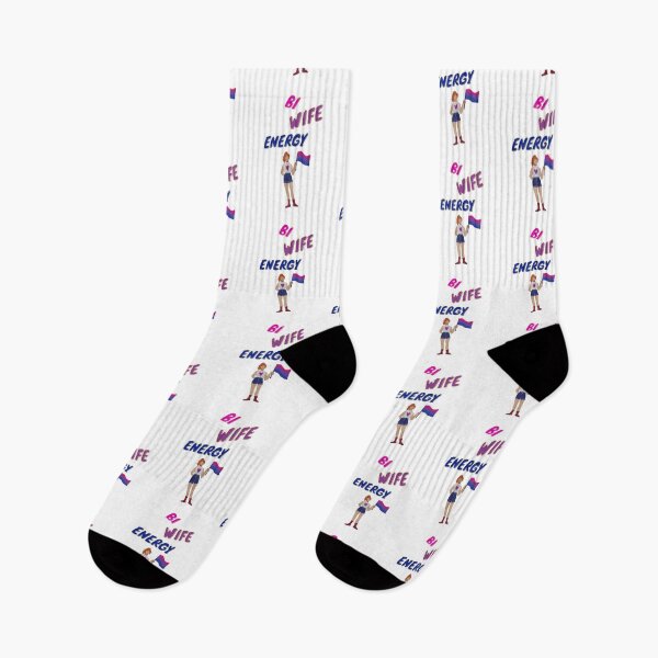 Item preview, Bi wife energy. Girl power, bisexual flag designed and sold by T-Look.