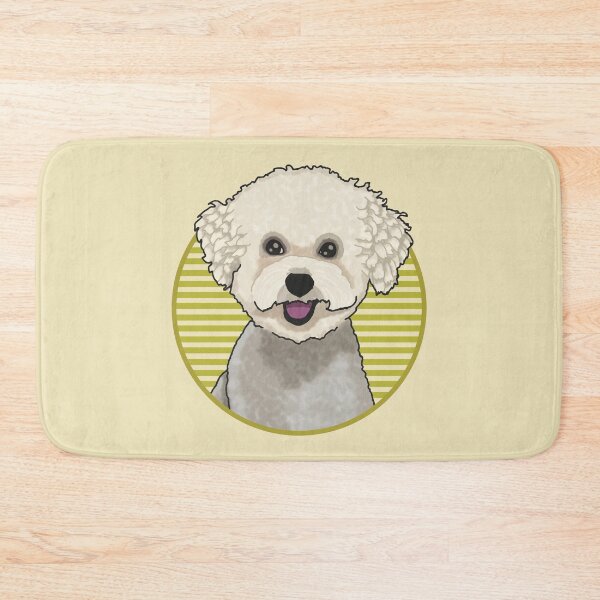 Item preview, Bichons Frise dog w/ Yellow stripped circle designed and sold by AdoptNFTPets.