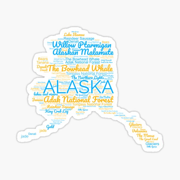 "What is Alaska famous for 2" Sticker for Sale by ShapeOfMyCloud