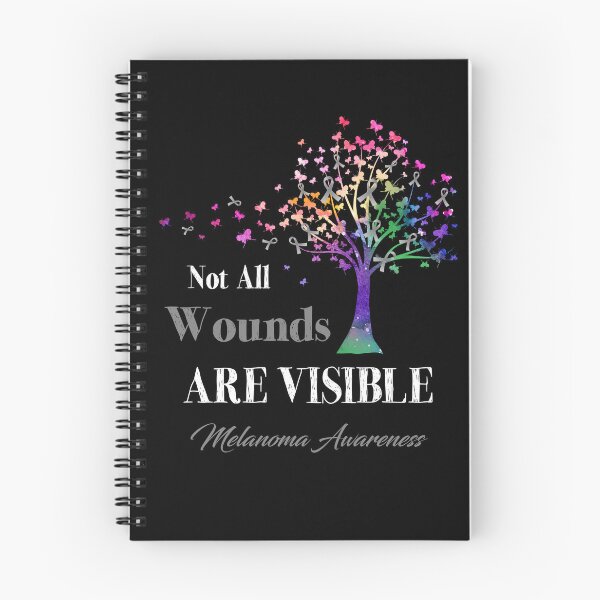 Item preview, Not All Wounds Are Visible Melanoma Awareness designed and sold by Hatjar.