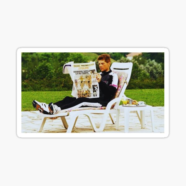 &ldquo;Jan Ullrich chilling&rdquo; Sticker for Sale by thelastavo | Redbubble