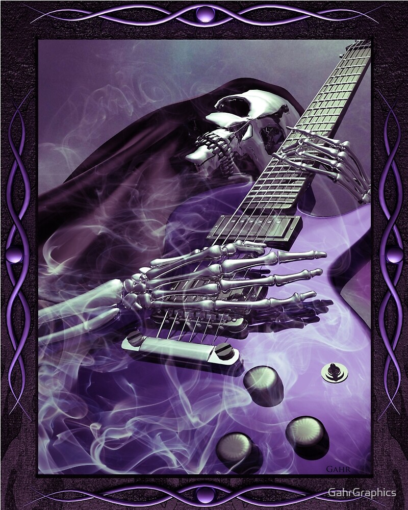 "Grim Reaper's Guitar" by GahrGraphics Redbubble