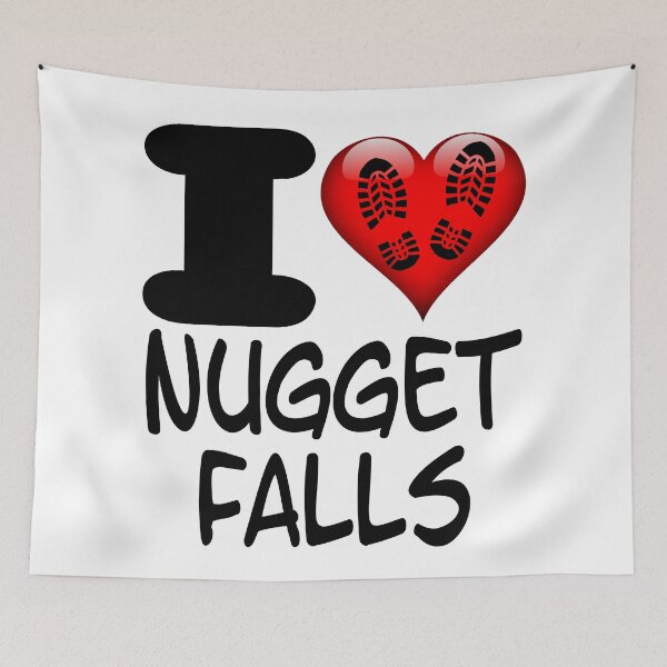 Item preview, I Love Hiking At Nugget Falls Trail Tongass National Forest Juneau Alaska designed and sold by Sonatablue.
