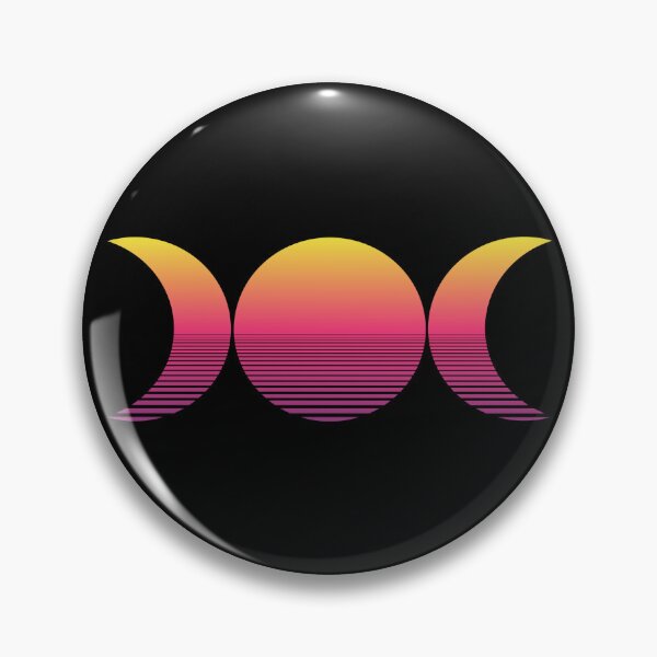 Item preview, Vaporwave Triple Moon - Dusk designed and sold by hotcheeto89.