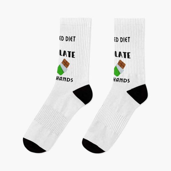 Item preview, A Balanced Diet Is Chocolate In Both Hands (Black Text) designed and sold by DWDiva.