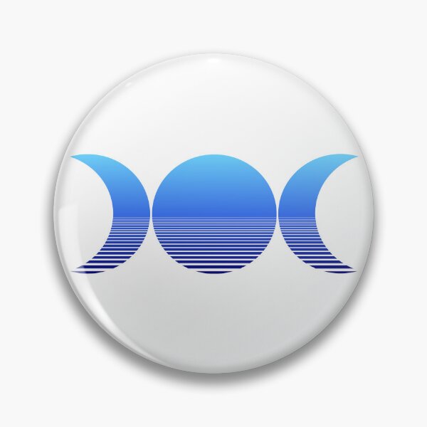 Item preview, Vaporwave Triple Moon - Night designed and sold by hotcheeto89.