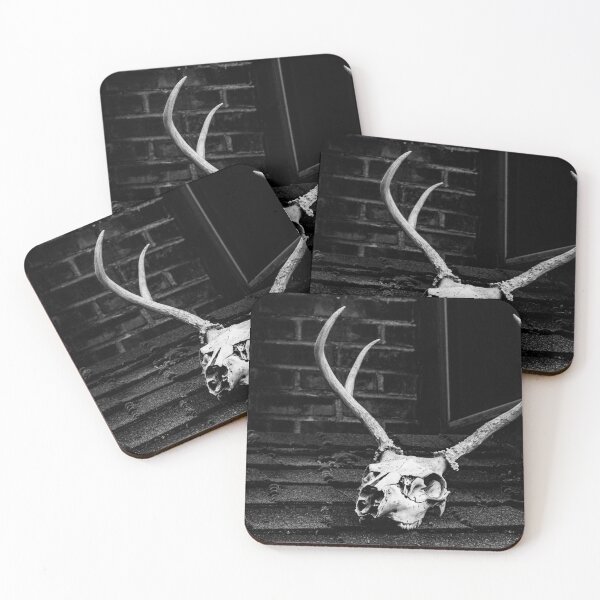 Item preview, buck skull art designed and sold by Soofingscapes.