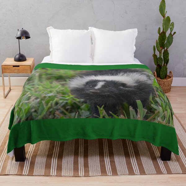 Item preview, Baby Skunk Black and White Wildlife Photograph designed and sold by SafariByMarisa.
