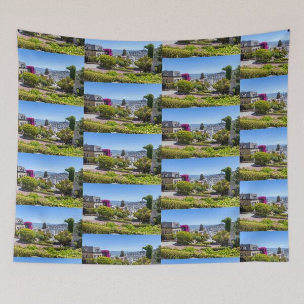 Item preview, Lombard Street, San Francisco looking towards the Bay designed and sold by SafariByMarisa.
