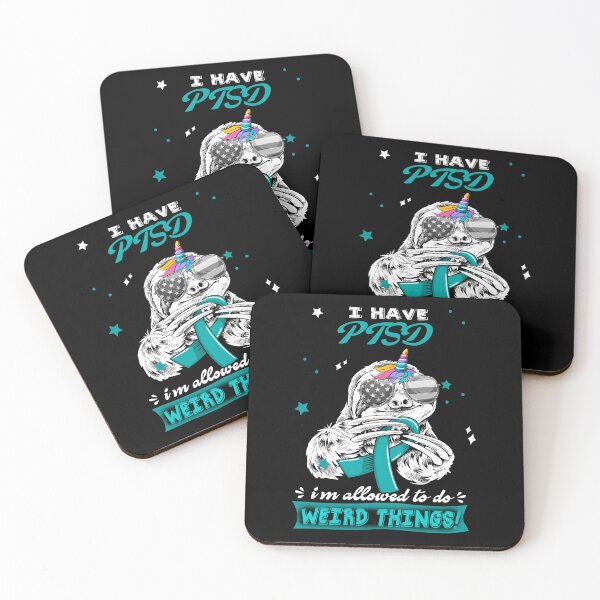 Item preview, Funny Sloth I Have PTSD I'm Allowed To Do Weird Things designed and sold by Kohend.
