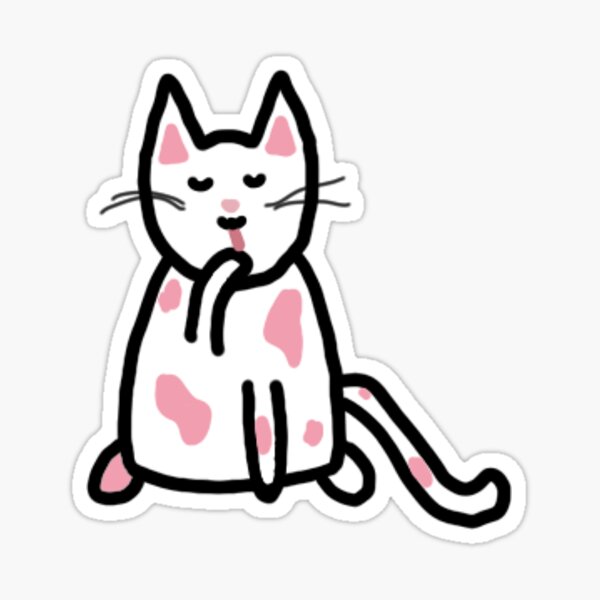 Item preview, pink kitty designed and sold by kenziescats.