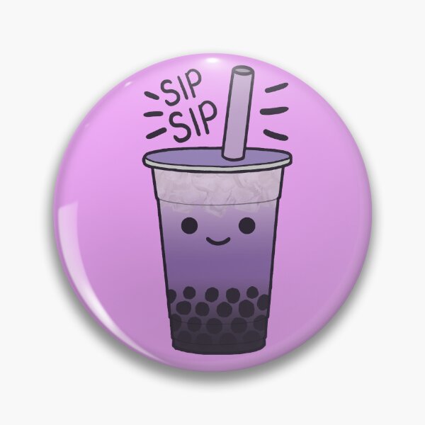 Item preview, Boba Bubble Milk Tea Drink Taro designed and sold by the-meowings.