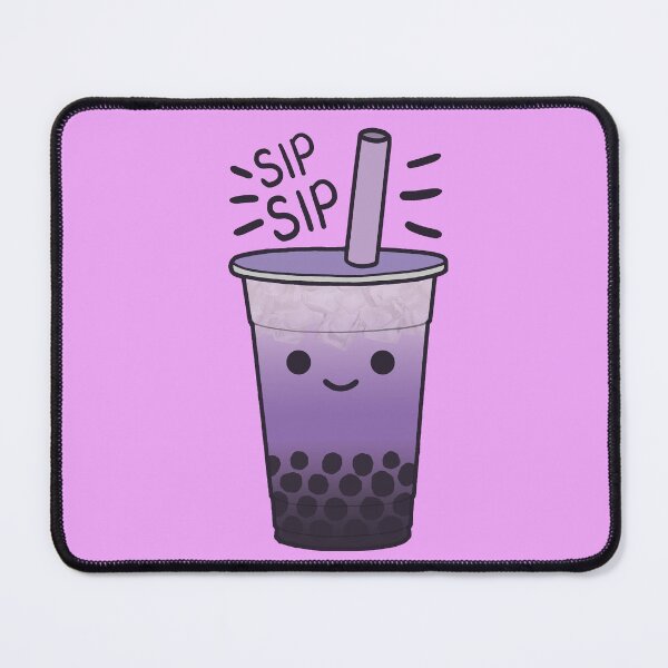 Item preview, Boba Bubble Milk Tea Drink Taro designed and sold by the-meowings.