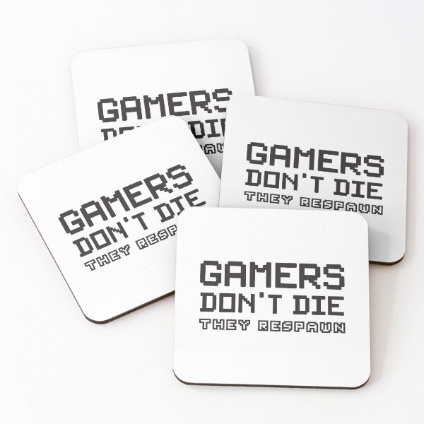 Item preview, Gamers Don't Die They Respawn - Black Edition designed and sold by Technobesity.