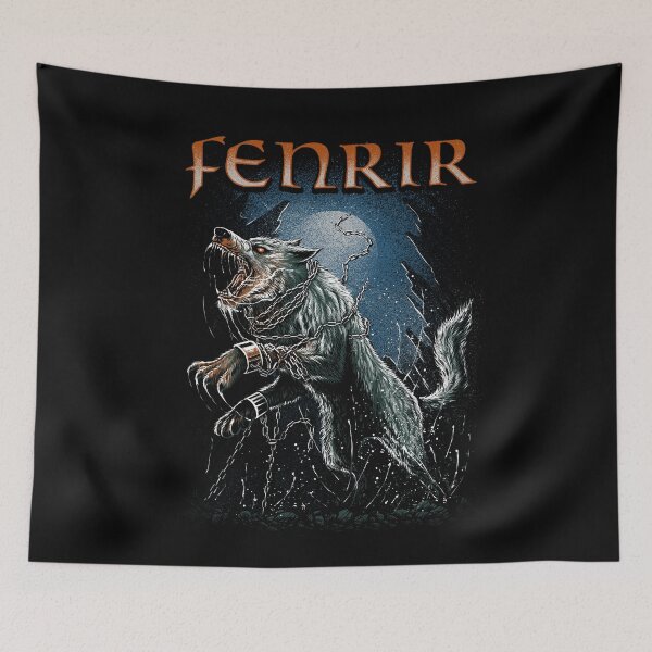 Item preview, Fenrir Viking Wolf Norse Pagan Mythology Ragnarok designed and sold by BluePagan.