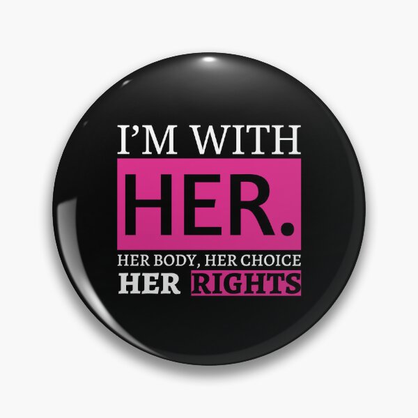 Item preview, I'm With her. pro choice feminist shirt designed and sold by Dunn Designs.