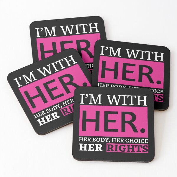 Item preview, I'm With her. pro choice feminist shirt designed and sold by Dunn Designs.