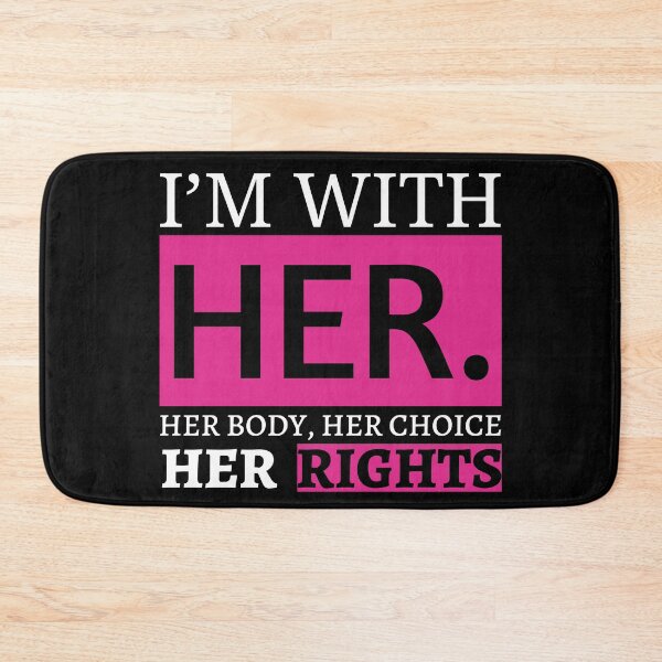 Item preview, I'm With her. pro choice feminist shirt designed and sold by Dunn Designs.