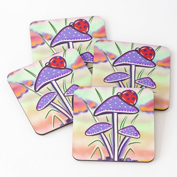 Item preview, Mushroom and Ladybug designed and sold by Leayah.