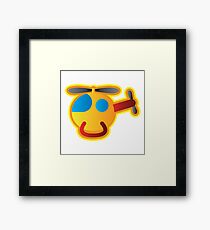 Little Helicopter Framed Print