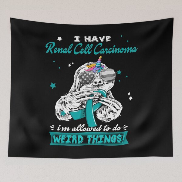 Item preview, Funny Sloth I Have Renal Cell Carcinoma I'm Allowed To Do Weird Things designed and sold by Kohend.