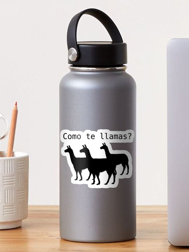 Thumbnail 1 of 3, Sticker, Como te llamas? designed and sold by choustore.
