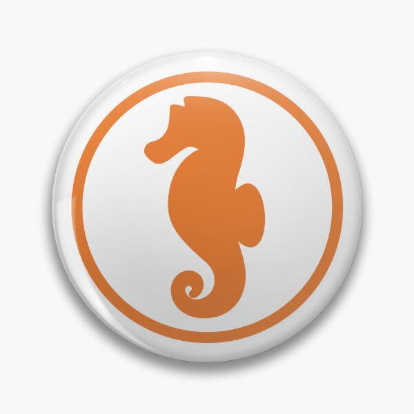 Item preview, Seahorse Badge designed and sold by daisiesandlove.