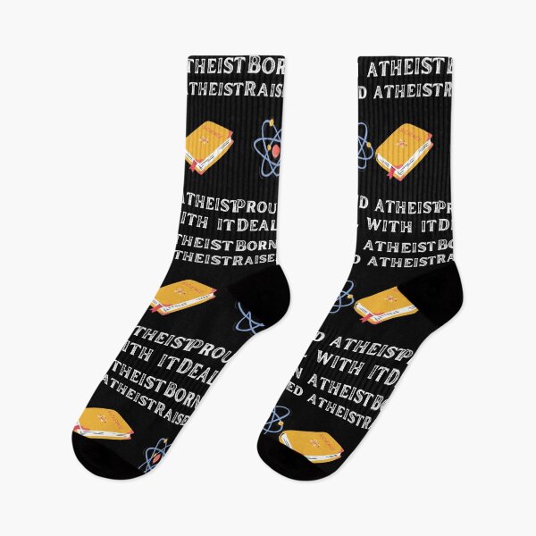 Item preview, Born atheist raised atheist proud atheist designed and sold by movie-popcorn.