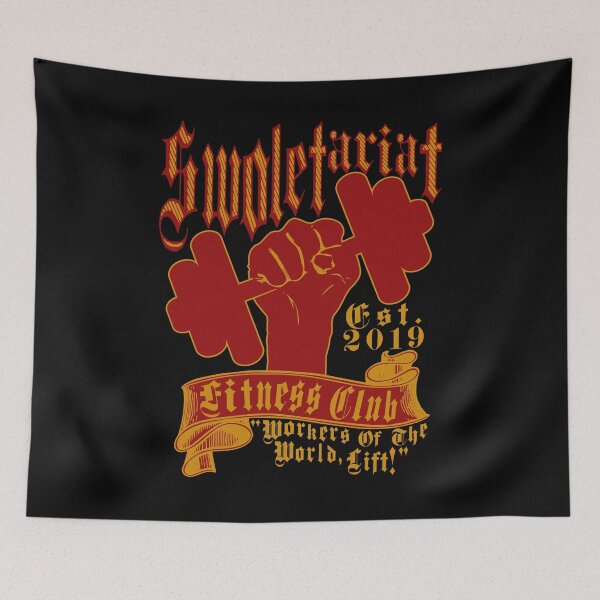 Item preview, Swoletariat Fitness Club - Socialist, Leftist, Fitness designed and sold by SpaceDogLaika.