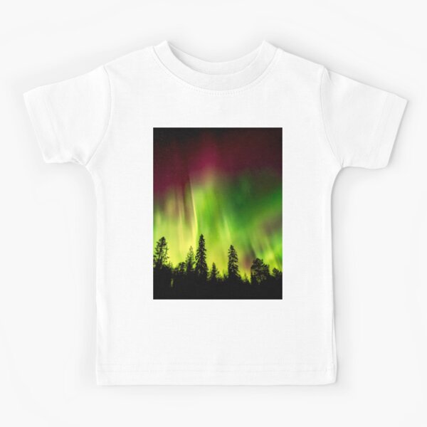 Aurora Borealis Northern Lights Nature Kids' Tee And Pants Sports Set