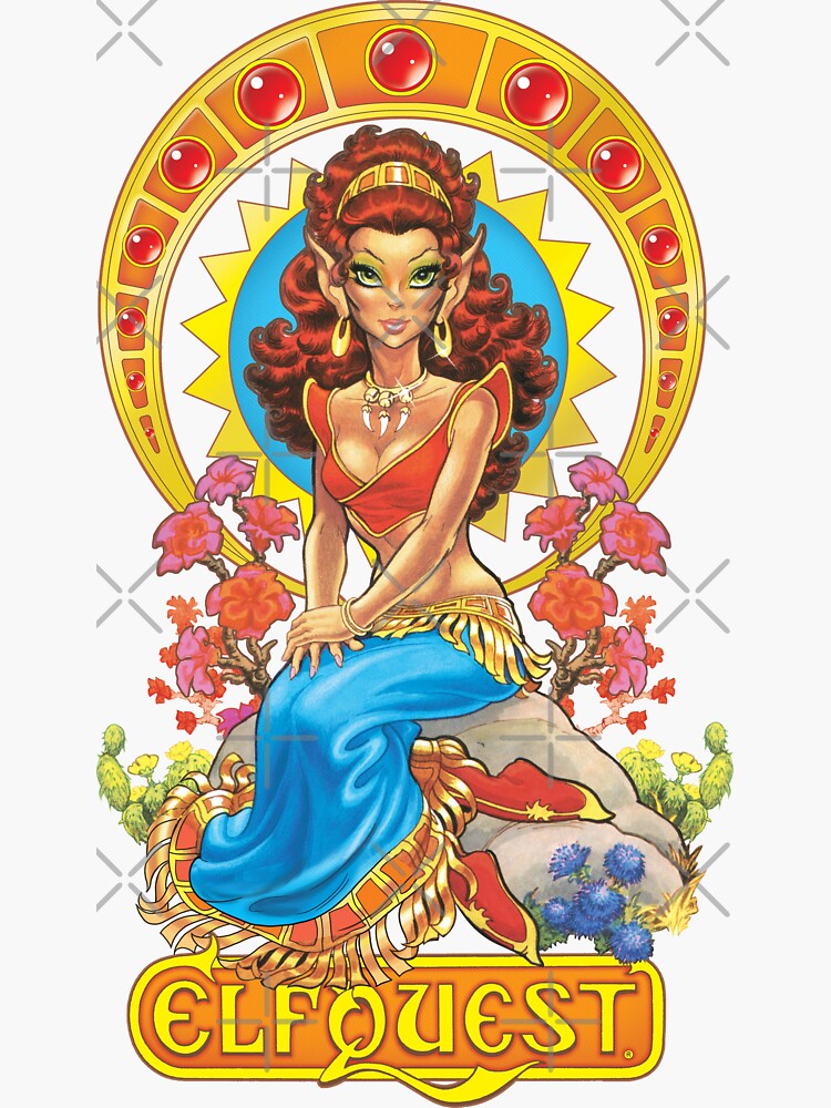 Thumbnail 3 of 3, Sticker, ElfQuest: Leetah the Healer designed and sold by elfquest.