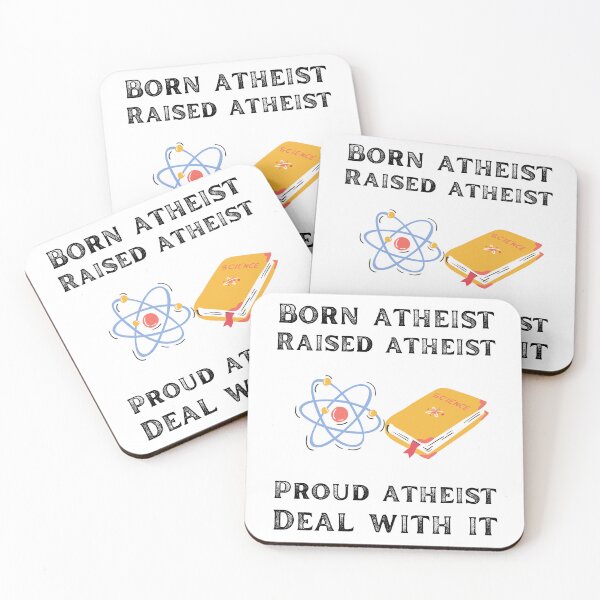 Item preview, Born atheist raised atheist proud atheist deal with it designed and sold by movie-popcorn.