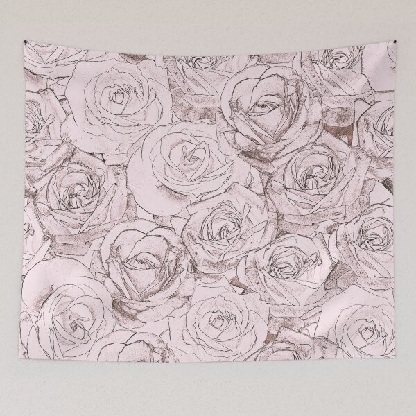 Item preview, Soft Pink Blooming Roses Design designed and sold by antevasinart.