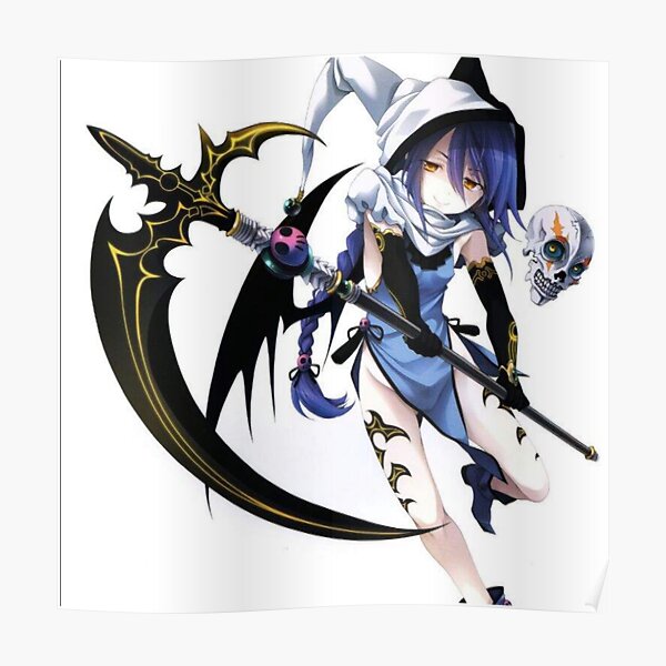 HD wallpaper: Aoi Ogata, Grim Reaper, scythe, mask, black dress, anime,  anime girls | Wallpaper Flare