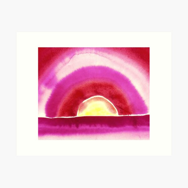 Item preview, Sunrise by georgia O'keeffe art classic drawing  designed and sold by Golido.