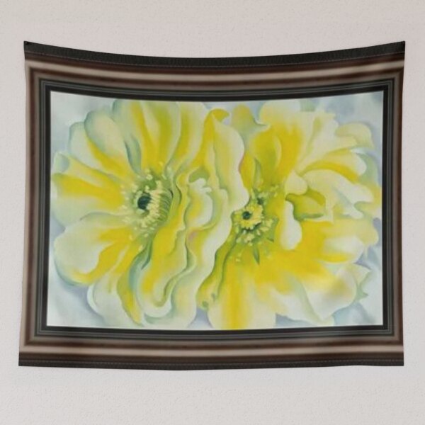 Item preview, Blossoms art painting of georgia O'keeffe drawing  designed and sold by Golido.